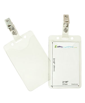 HVB098J ID badge holder with a ID strap clip