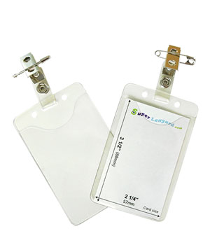 HVB098T ID badge holder with a ID strap pin clip