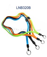 3/8 inch Key lanyards attached safety breakaway and key ring-blank-LNB320B