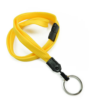 3/8 inch Dandelion key ring lanyard with breakaway and split ring-blank-LNB320BDDL