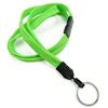 3/8 inch Lime green key ring lanyard with breakaway and split ring-blank-LNB320BLMG