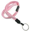 3/8 inch Pink key ring lanyard with breakaway and split ring-blank-LNB320BPNK