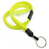 3/8 inch Yellow key ring lanyard with breakaway and split ring-blank-LNB320BYLW