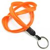 3/8 inch Neon orange blank lanyard with a keychain ring-blank-LNB320NNOG