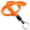 3/8 inch Orange blank lanyard with a keychain ring-blank-LNB320NORG