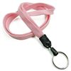 3/8 inch Pink blank lanyard with a keychain ring-blank-LNB320NPNK