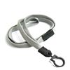 3/8 inch Gray breakaway lanyard with a plastic lanyard hook-blank-LNB321BGRY