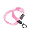 3/8 inch Pink breakaway lanyard with a plastic lanyard hook-blank-LNB321BPNK