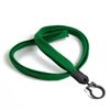 3/8 inch Green plain lanyard with lanyard hook-blank-LNB321NGRN