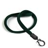 3/8 inch Hunter green plain lanyard with lanyard hook-blank-LNB321NHGN