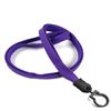 3/8 inch Purple blank lanyard with lanyard hook-blank-LNB321NPRP