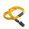 3/8 inch Carrot orange breakaway lanyards with plastic rotating clip-blank-LNB322BCOG