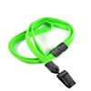 3/8 inch Lime green breakaway lanyards with plastic rotating clip-blank-LNB322BLMG