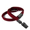 3/8 inch Maroon breakaway lanyards with plastic rotating clip-blank-LNB322BMRN