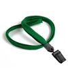 3/8 inch Green clip lanyard with a plastic rotating clip-blank-LNB322NGRN