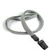 3/8 inch Gray clip lanyard with a plastic rotating clip-blank-LNB322NGRY