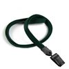 3/8 inch Hunter green clip lanyard with a plastic rotating clip-blank-LNB322NHGN