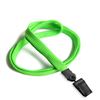 3/8 inch Lime green clip lanyard with a plastic rotating clip-blank-LNB322NLMG