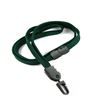 3/8 inch Hunter green breakaway lanyard with a plastic rotating j hook-blank-LNB323BHGN