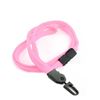 3/8 inch Pink breakaway lanyard with a plastic rotating j hook-blank-LNB323BPNK