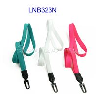 3/8 inch ID lanyards with plastic j hook-blank-LNB323N