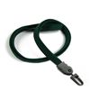 3/8 inch Hunter green plain lanyard with a plastic ID hook-blank-LNB323NHGN