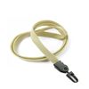 3/8 inch Light gold plain lanyard with a plastic ID hook-blank-LNB323NLGD