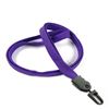 3/8 inch Purple blank lanyard with a plastic ID hook-blank-LNB323NPRP