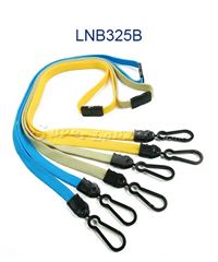 3/8 inch Doubel hook lanyard attached safety breakaway and 2 lanyard hooks-blank-LNB325B