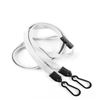 3/8 inch Gray doubel hook lanyard with safety breakaway-blank-LNB325BGRY