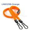 3/8 inch Orange doubel hook lanyard with safety breakaway-blank-LNB325BORG