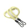 3/8 inch Light gold doubel hook lanyard with 2 plastic rotating hook-blank-LNB325NLGD