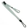 3/8 inch Gray adjustable lanyard with adjustable bead and plastic rotating hook-blank-LNB326BGRY