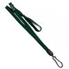 3/8 inch Hunter green adjustable lanyard with adjustable bead and plastic rotating hook-blank-LNB326BHGN