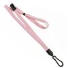 3/8 inch Pink adjustable lanyard with adjustable bead and plastic rotating hook-blank-LNB326BPNK