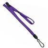 3/8 inch Purple adjustable lanyard with adjustable bead and plastic rotating hook-blank-LNB326BPRP