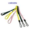 3/8 inch ID lanyard with plastic j hook and adjustable bead-blank-LNB326N