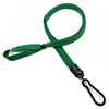 3/8 inch Green adjustable lanyard with plastic ID hook and adjustable beads-blank-LNB326NGRN