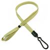 3/8 inch Light gold adjustable lanyard with plastic ID hook and adjustable beads-blank-LNB326NLGD