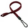 3/8 inch Maroon adjustable lanyard with plastic ID hook and adjustable beads-blank-LNB326NMRN