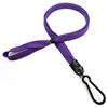 3/8 inch Purple adjustable lanyard with plastic ID hook and adjustable beads-blank-LNB326NPRP