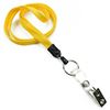 3/8 inch Dandelion neck lanyards with split ring and ID strap clip-blank-LNB327NDDL