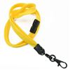 3/8 inch Dandelion neck lanyard attached breakaway and black lobster clasp hook-blank-LNB329BDDL