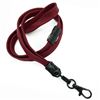 3/8 inch Maroon neck lanyard attached breakaway and black lobster clasp hook-blank-LNB329BMRN