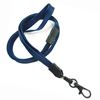 3/8 inch Navy blue neck lanyard attached breakaway and black lobster clasp hook-blank-LNB329BNBL