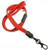 3/8 inch Red neck lanyard attached breakaway and black lobster clasp hook-blank-LNB329BRED