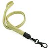 3/8 inch Light gold neck lanyard with black lobster clasp hook-blank-LNB329NLGD