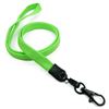 3/8 inch Lime green neck lanyard with black lobster clasp hook-blank-LNB329NLMG