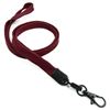 3/8 inch Maroon neck lanyard with black lobster clasp hook-blank-LNB329NMRN