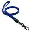 3/8 inch Royal blue neck lanyard with black lobster clasp hook-blank-LNB329NRBL